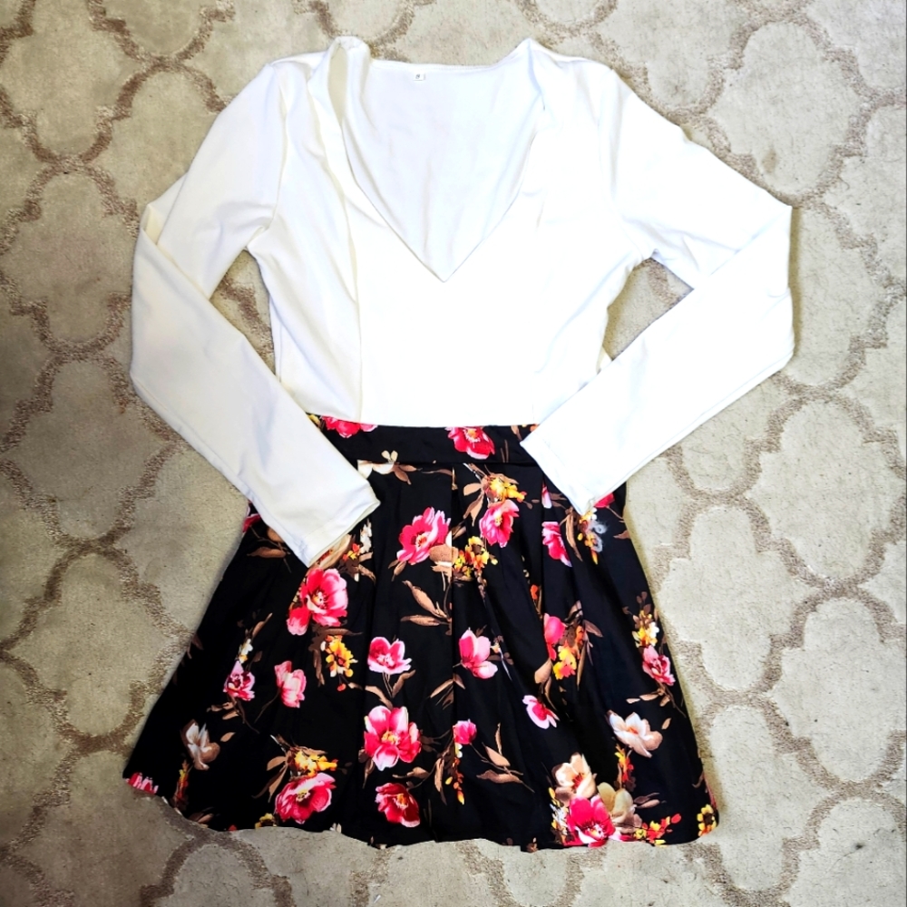 Floral cotton dress